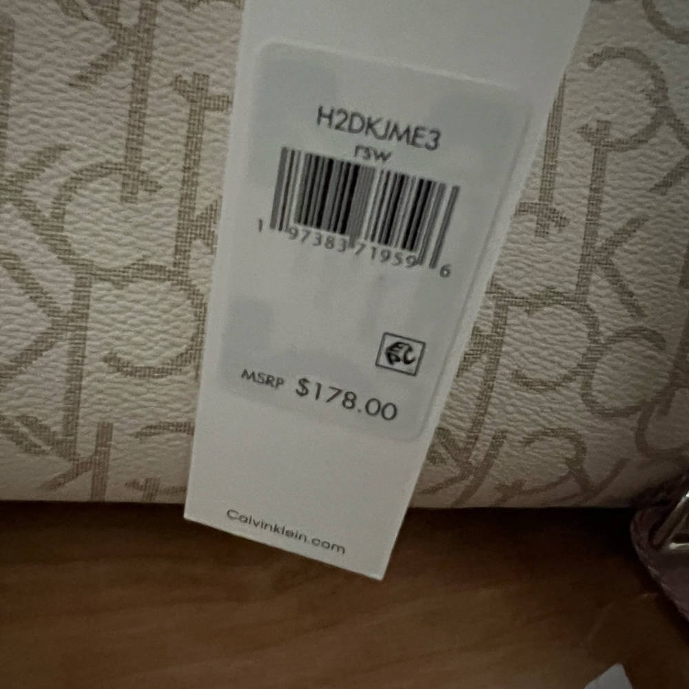 Calvin Klein Beige Monogram Backpack - image 4